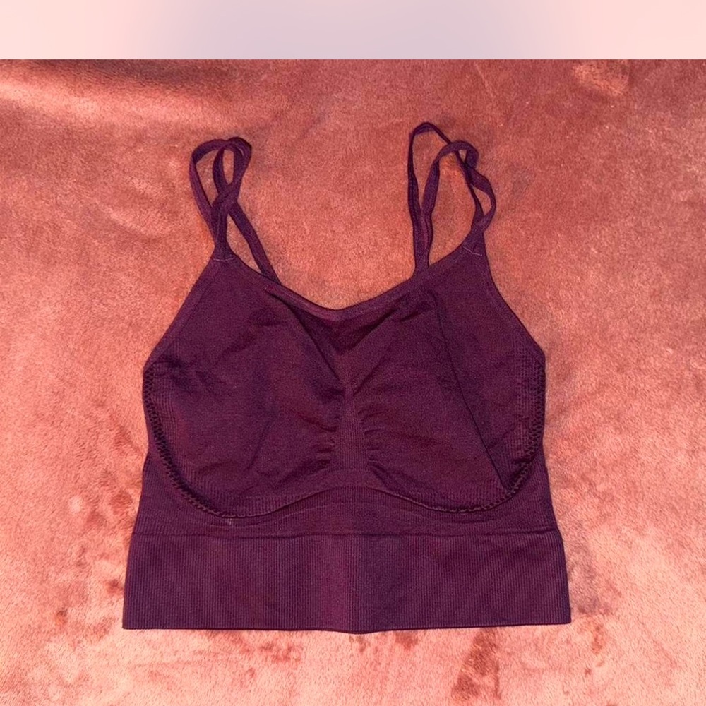 Purple Seamless Sports Bra